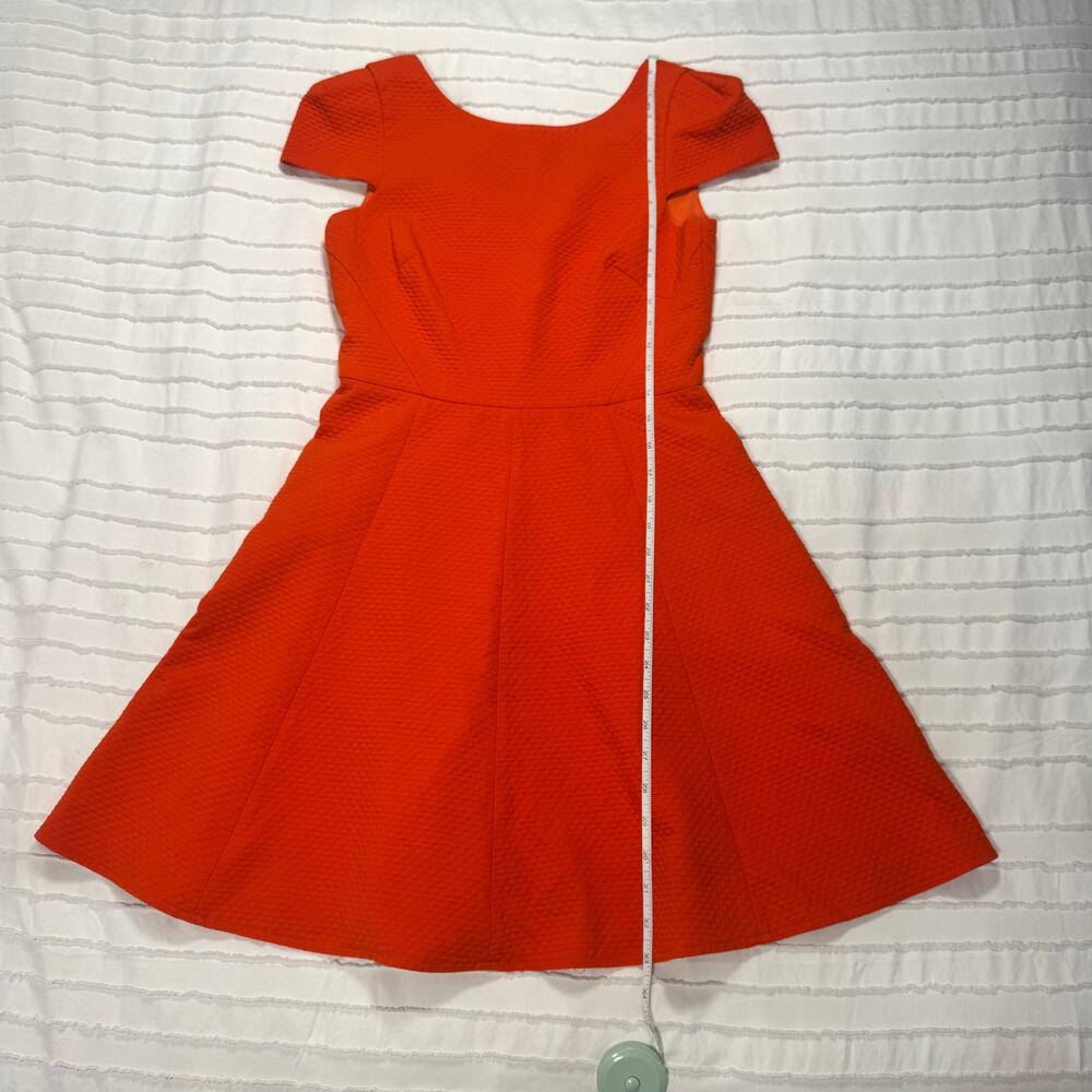 4C Brenta Orange Dress Women's 2 Anthropologie Dopamine Wedding Guest Euro Vacay - Picture 4 of 16